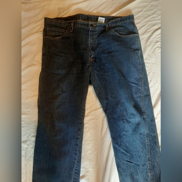 Westex Indigo Crude FR Straight Leg Mens Jeans Size 42x32 Dark Wash H&P Drilling - Picture 2 of 7